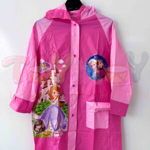 Frozen Children PVC Raincoat (Magenta Pink)