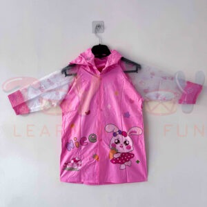 Nice Doll Bunny Children PVC Raincoat (Pink)